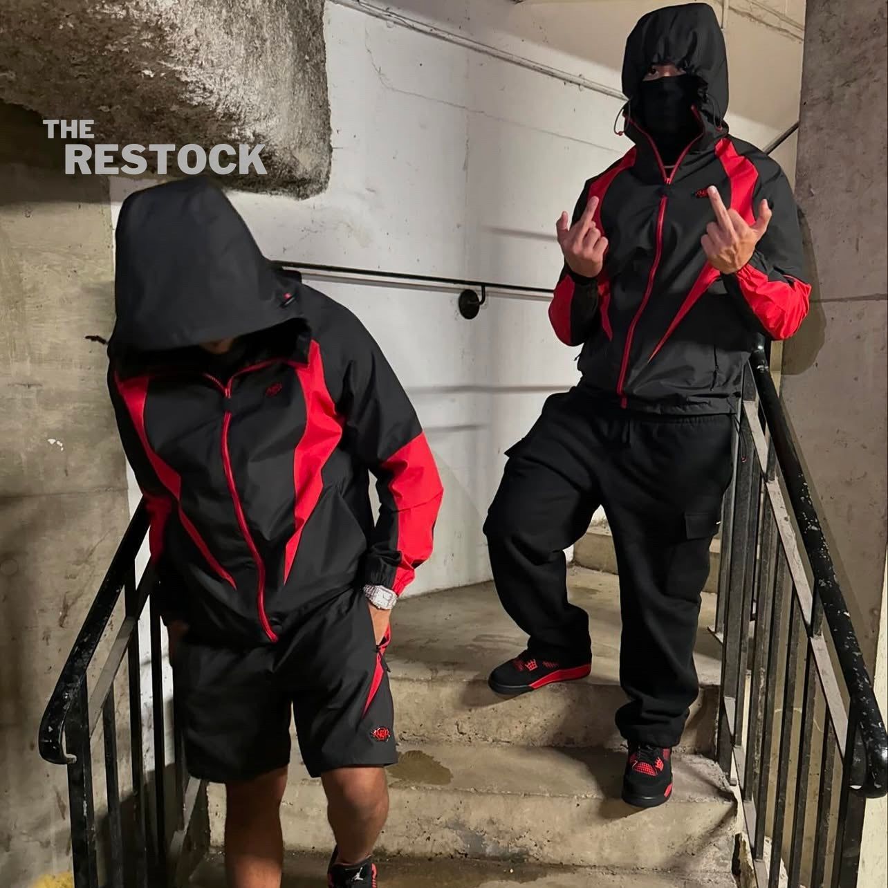 Syna World Vortex Woven Jacket - Black / Red