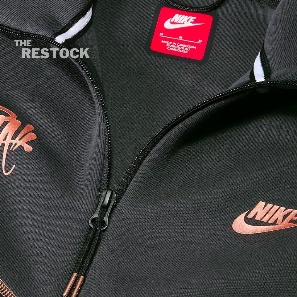 Nike x Syna World Tech Fleece Zip-Up Hoodie - Black / Bronze