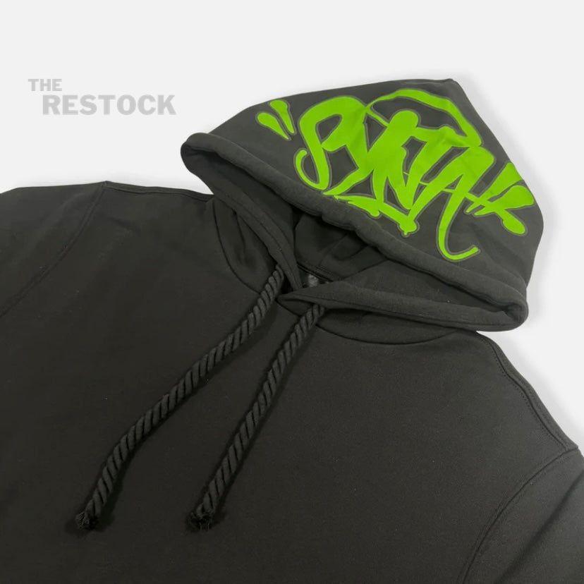 Preloved Syna World Logo Tracksuit - Black / Green