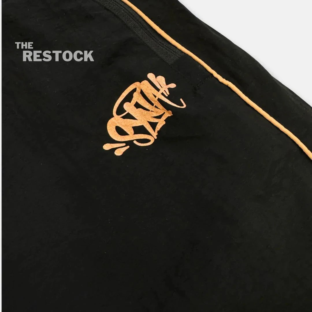 Syna World Logo Shell Tracksuit - Black / Rose Gold