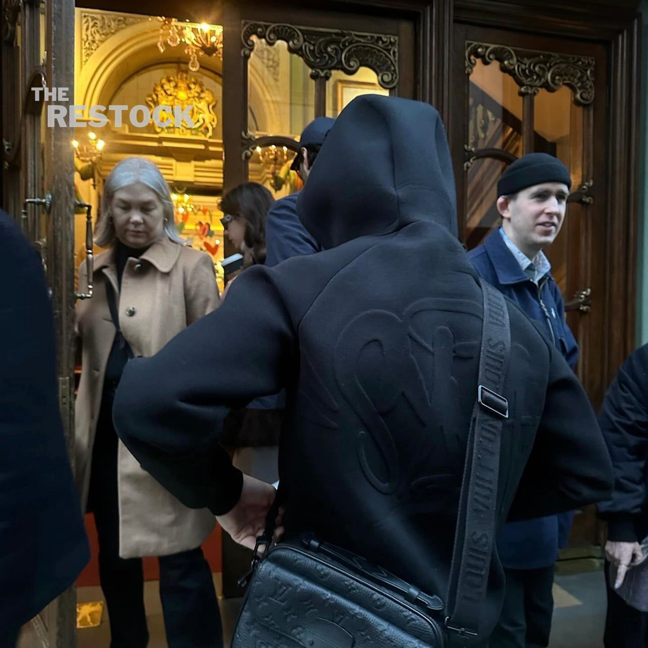 Syna World Neoprene Embossed Hoodie - Black