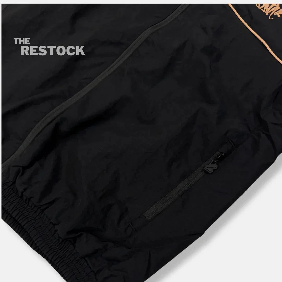 Syna World Logo Shell Tracksuit - Black / Rose Gold