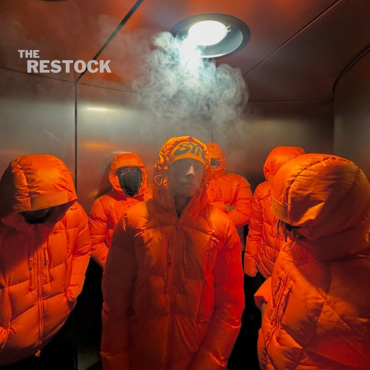 Syna World Wave Puffer Jacket - Orange