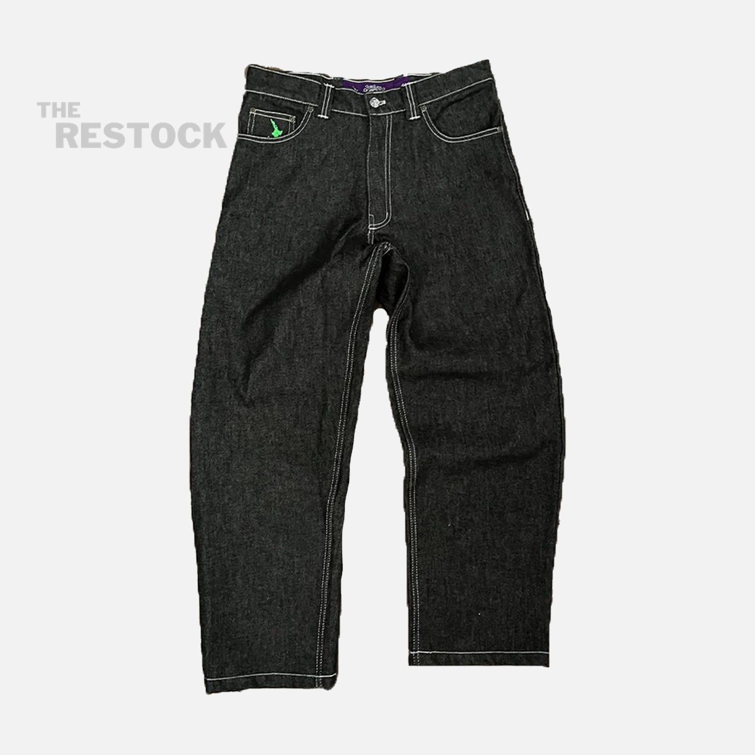 Always Do What You Should Do Denim Heavy Duty Jeans - Black @