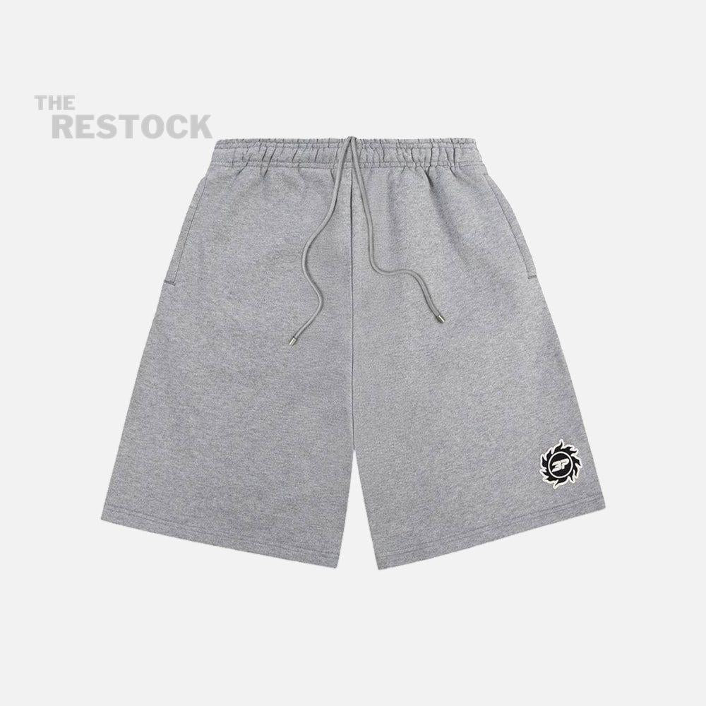 Broken Planet Sun Logo Shorts - Heather Grey