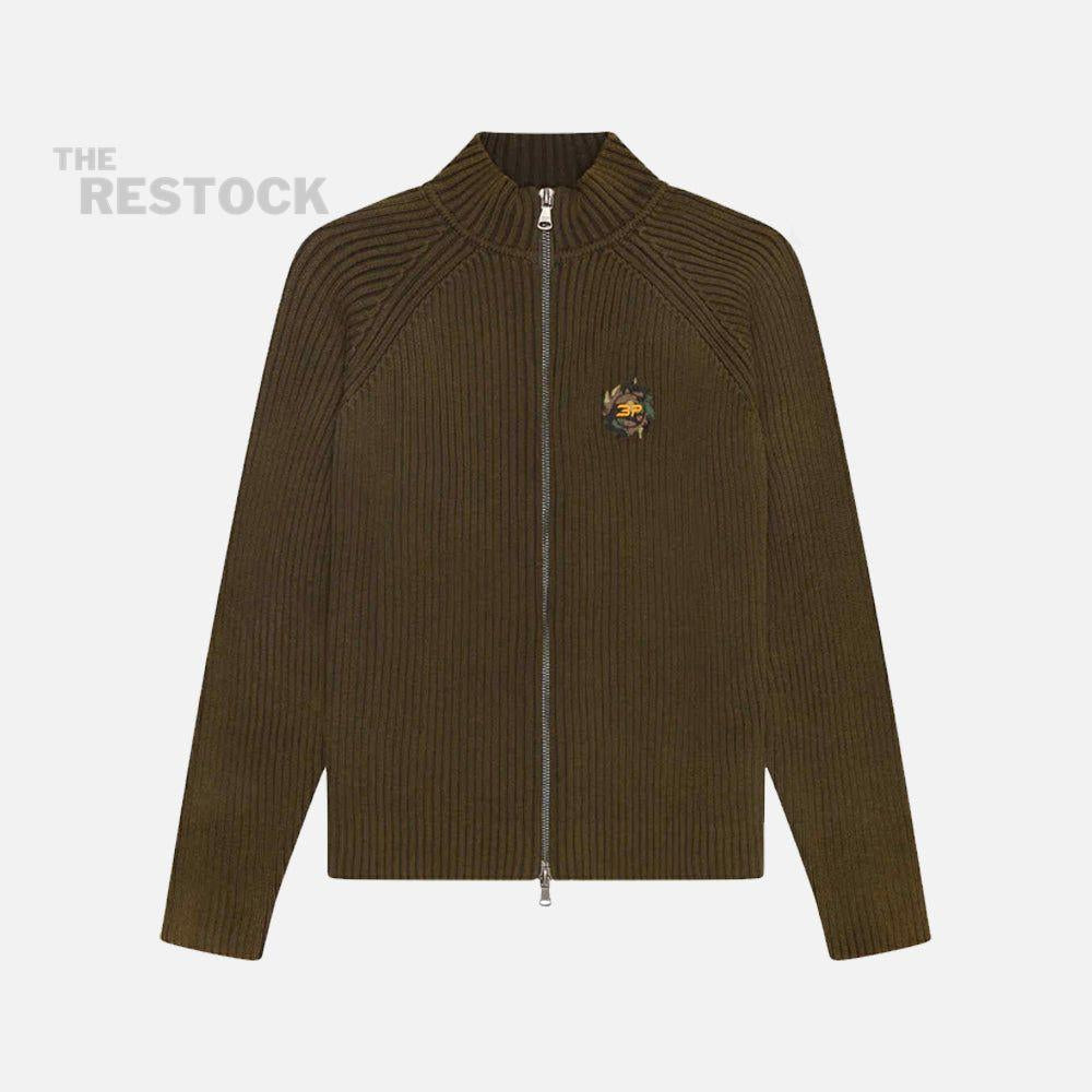 Broken Planet Ribbed Zip-Up Jacket - Washed Brown