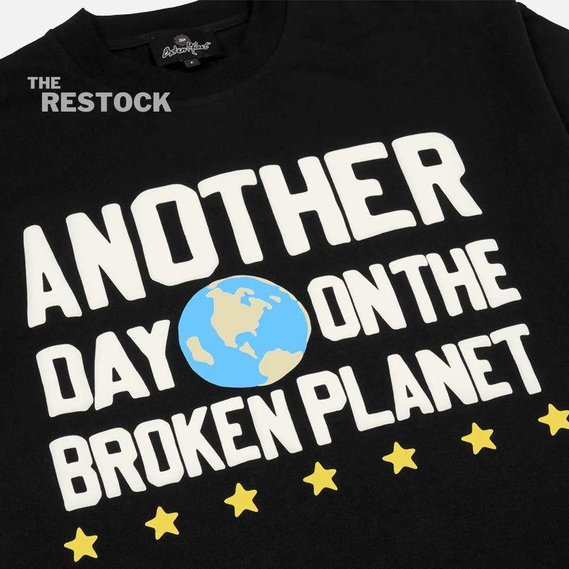 Broken Planet Another Day T-Shirt - Midnight Black