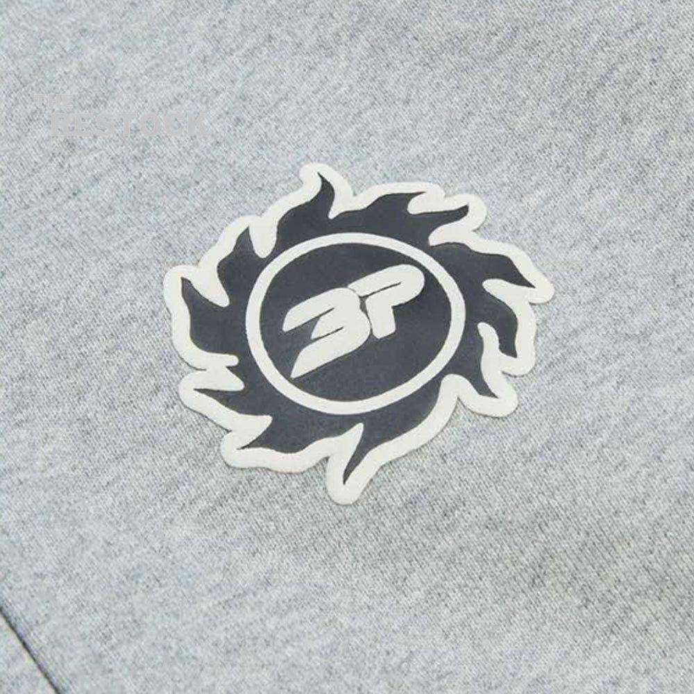 Broken Planet Sun Zip-Up Hoodie - Heather Grey
