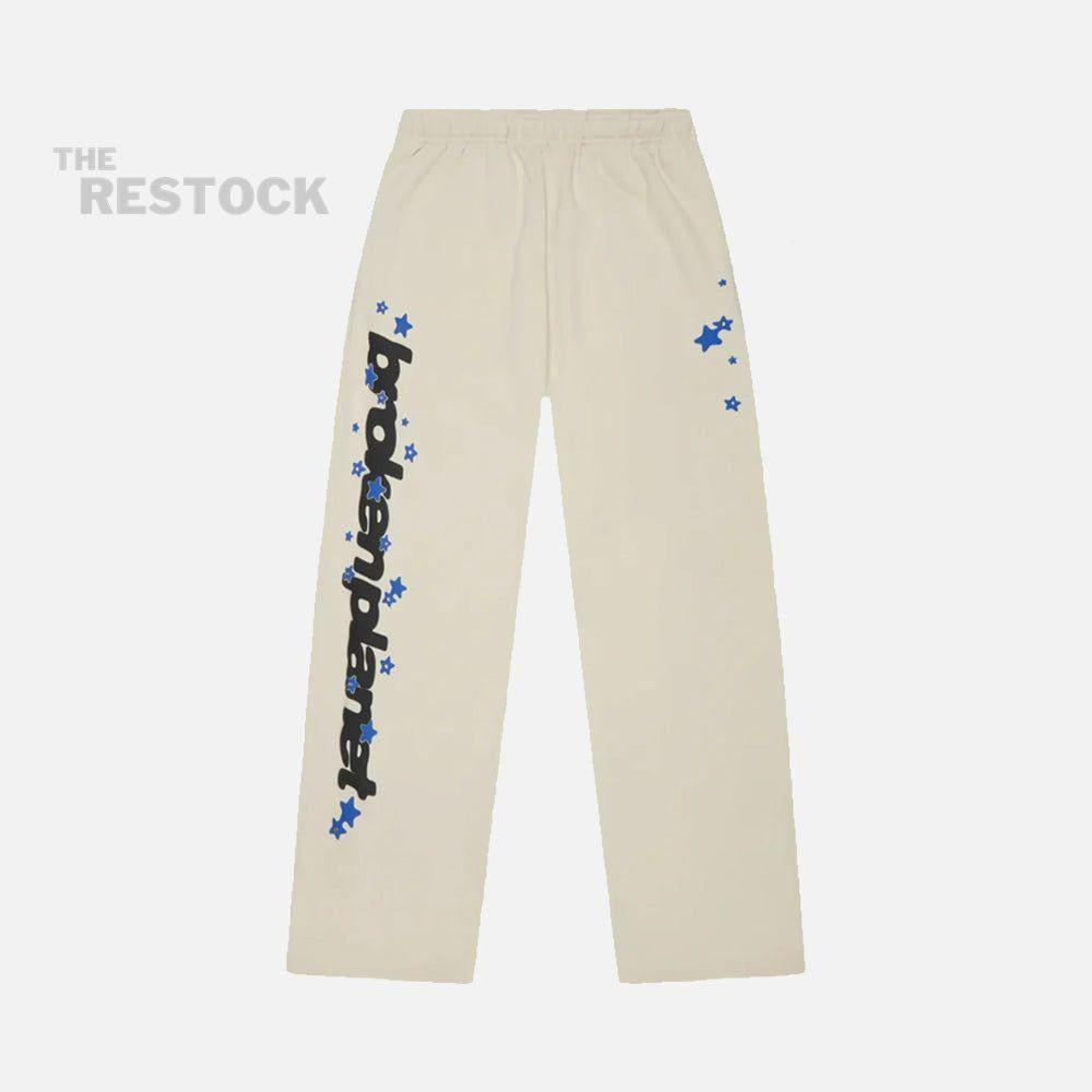 Broken Planet All The Stars Straight Leg Bottoms - Ivory White