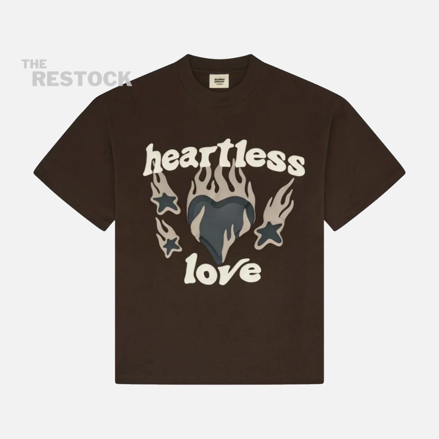 Broken Planet Market Heartless Love T-Shirt - Mocha Brown