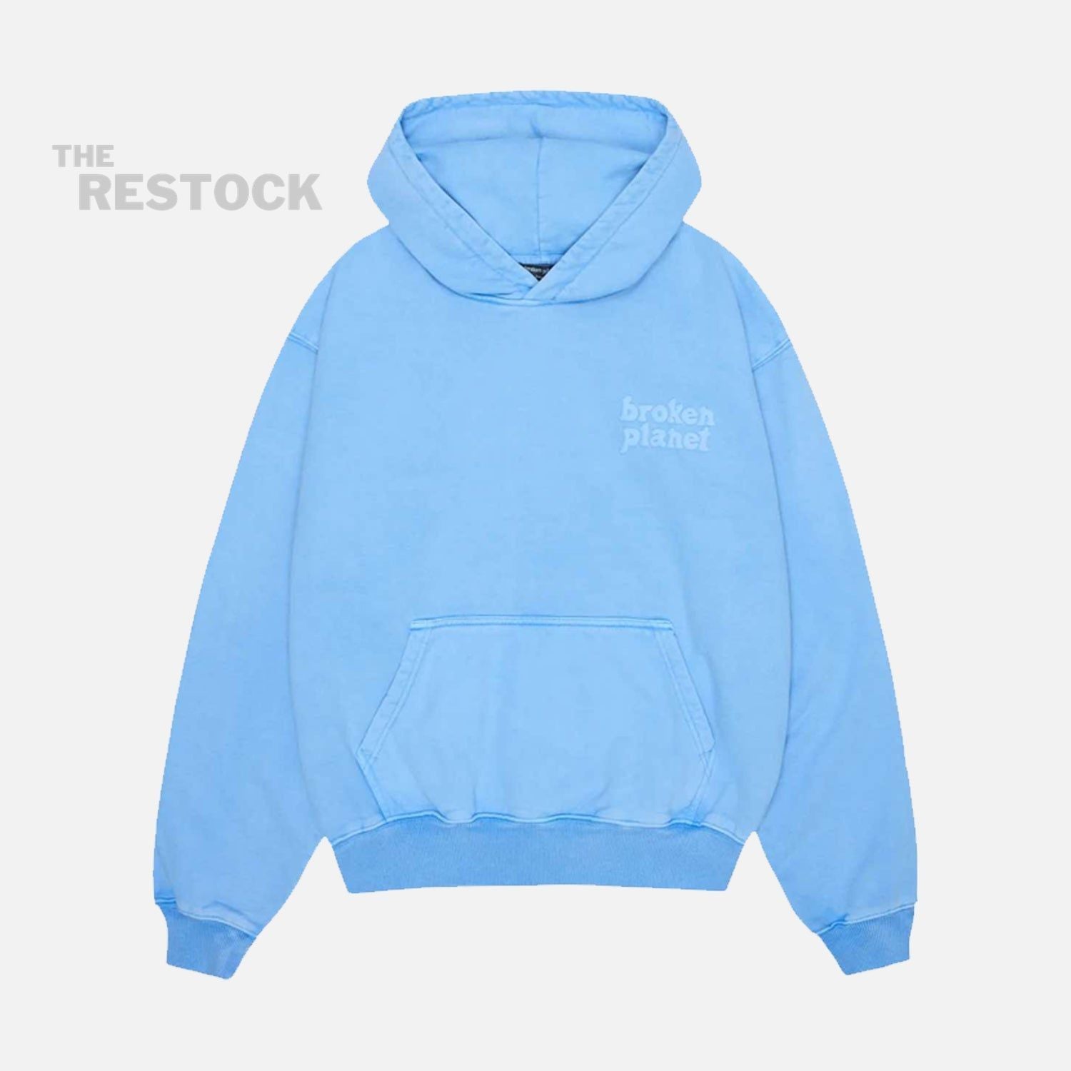 Broken Planet Basics Hoodie - Washed Light Blue