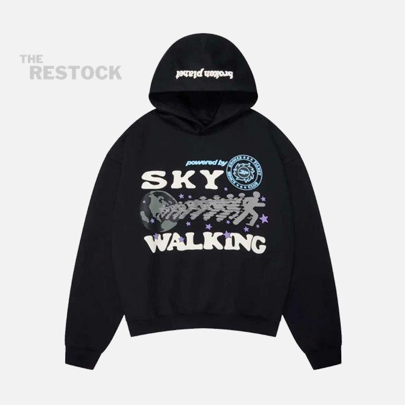 Broken Planet Sky Walking Hoodie - Midnight Black