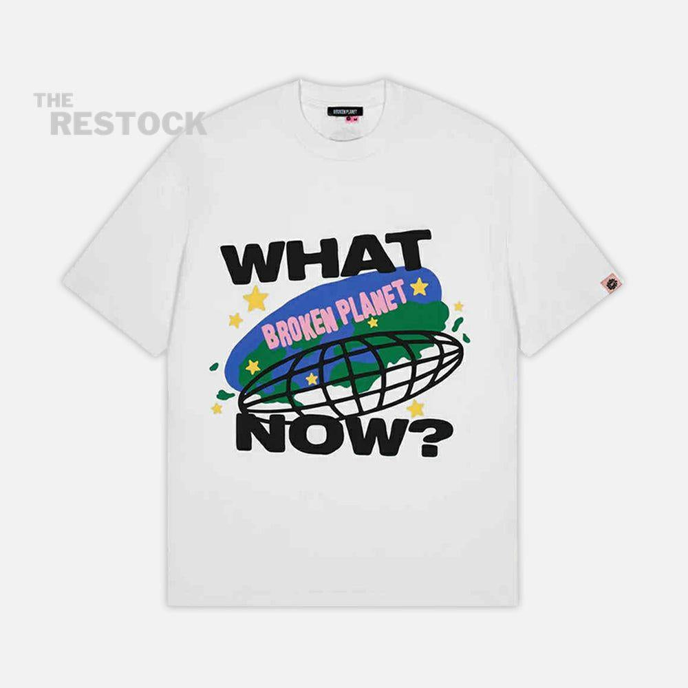Broken Planet What Now T-Shirt - Snow White