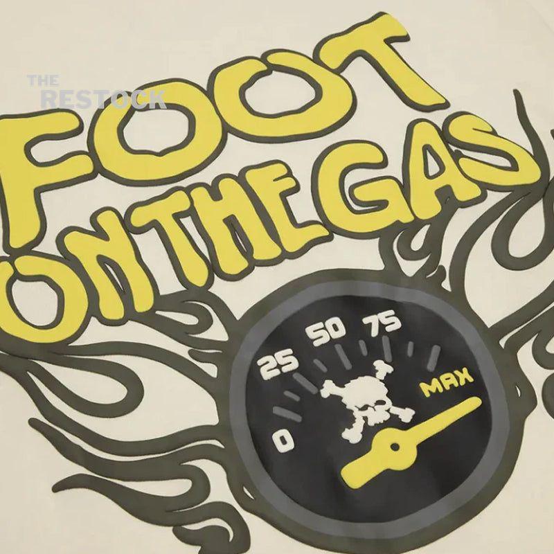 Broken Planet Foot On The Gas T-Shirt - Vanilla White