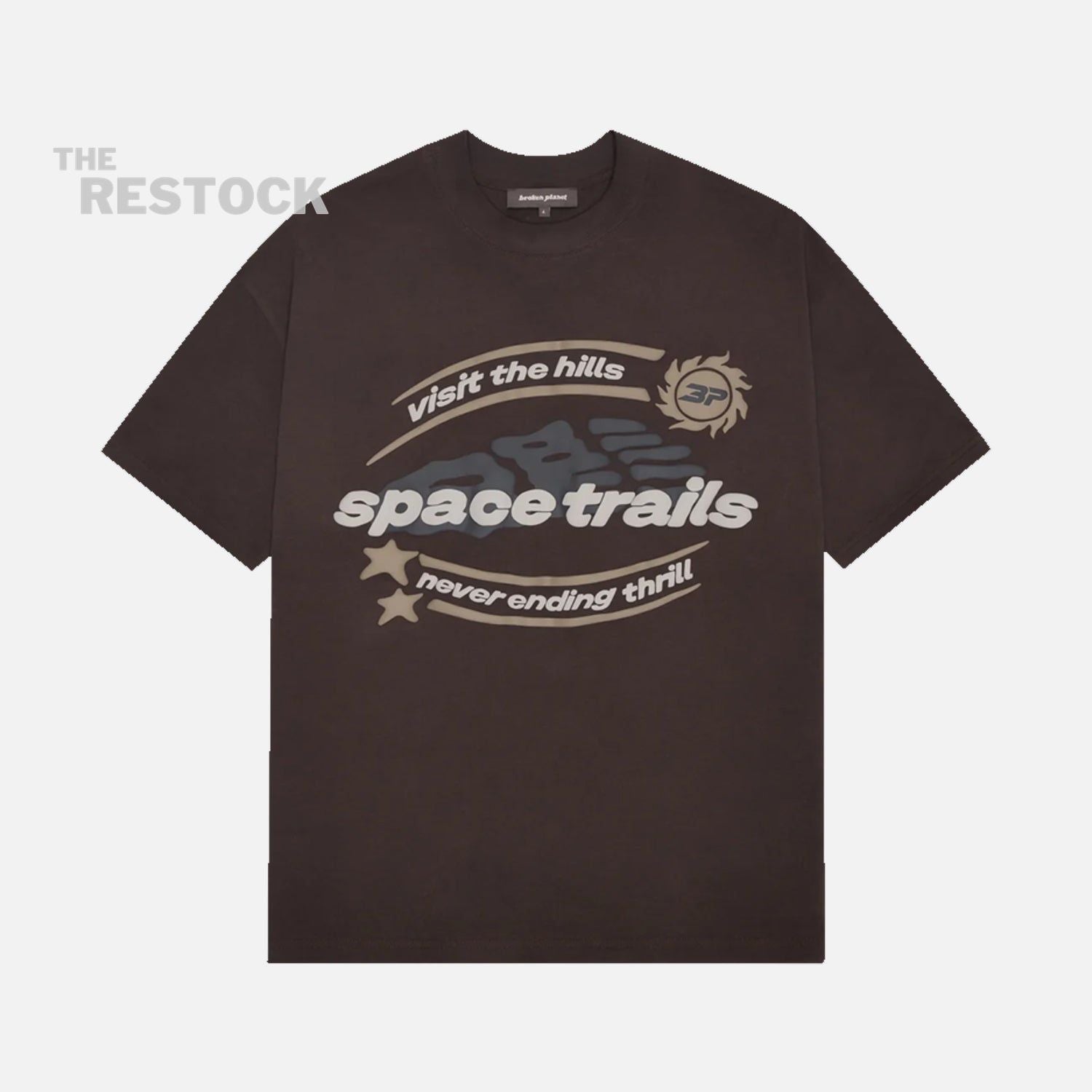 Broken Planet Market Space Trails T-Shirt - Mocha Brown
