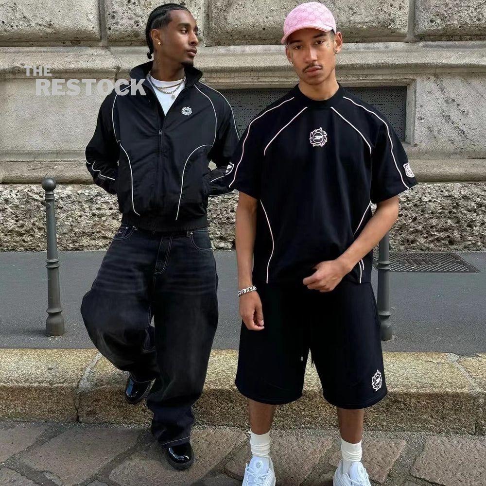 Broken Planet Performance T-Shirt - Black / Pink