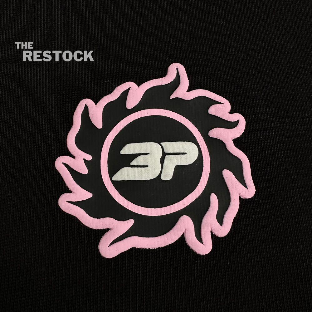 Broken Planet Performance T-Shirt - Black / Pink