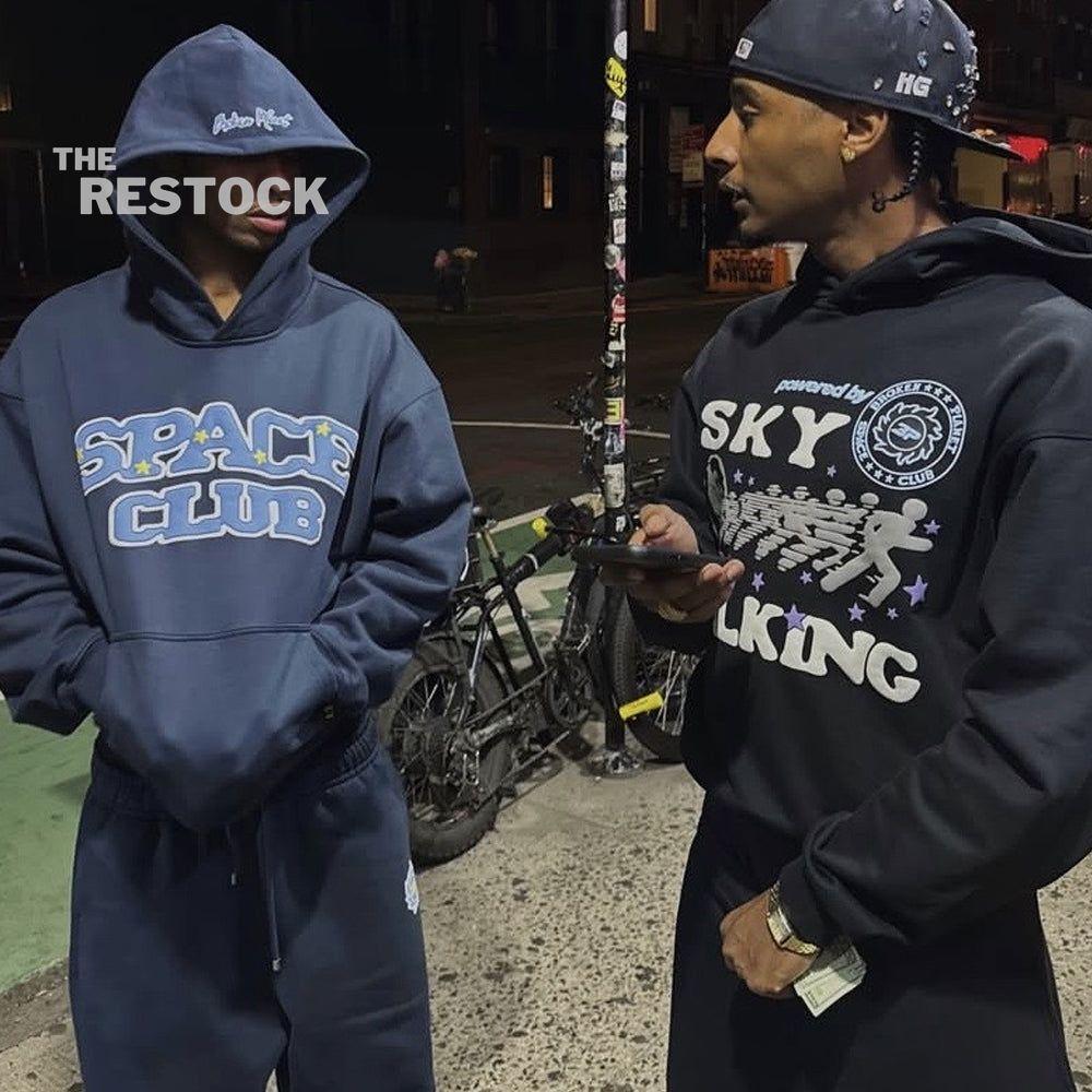 Broken Planet Space Club Cuffed Bottoms - Outerspace Blue