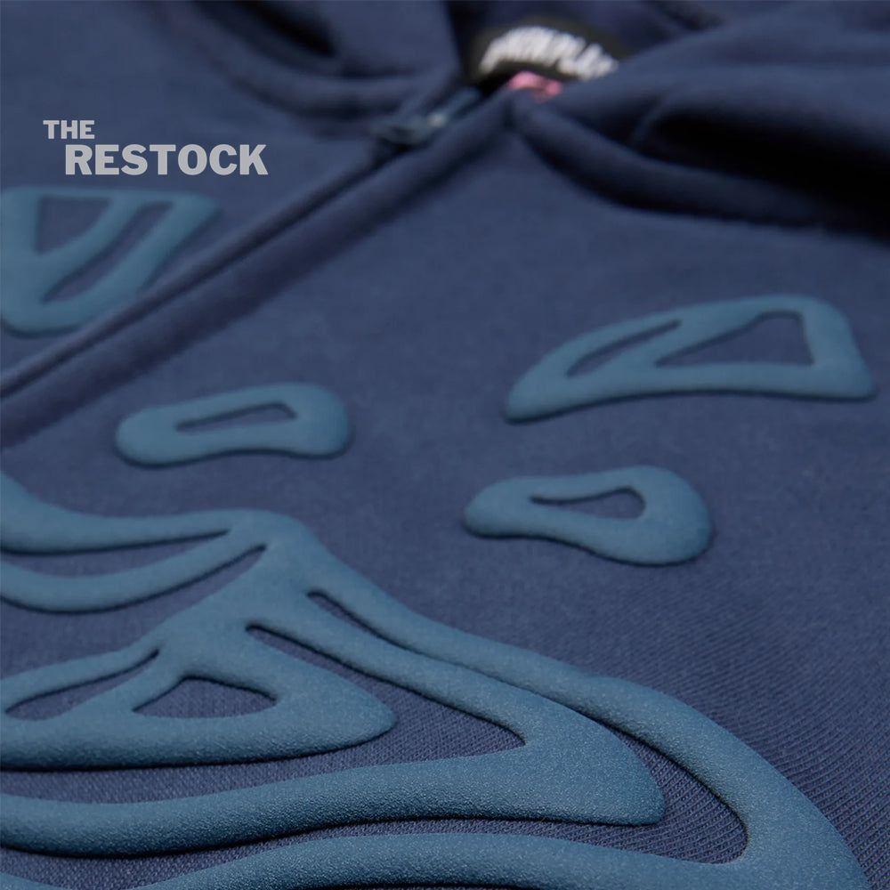 Broken Planet Zip-Up Hoodie - Deep Navy