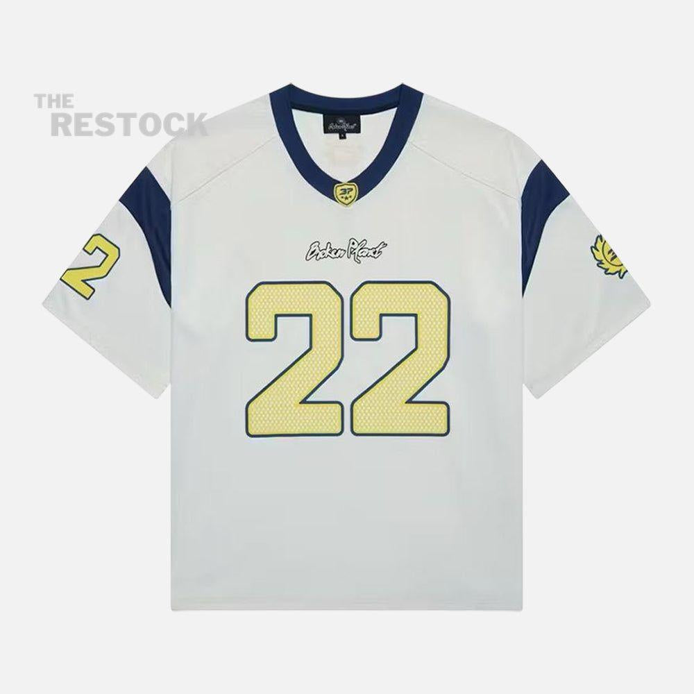 Broken Planet Football Jersey - White / Blue