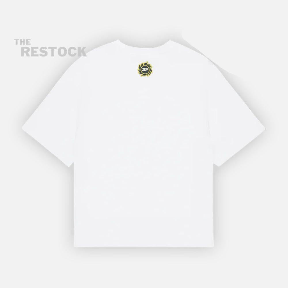 Broken Planet Grid T-Shirt - Snow White