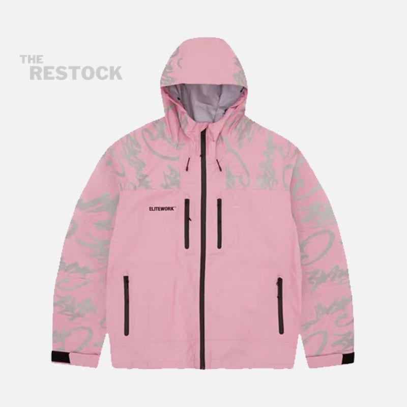 Corteiz RTW Elitework Waterproof Shell Jacket - Pink