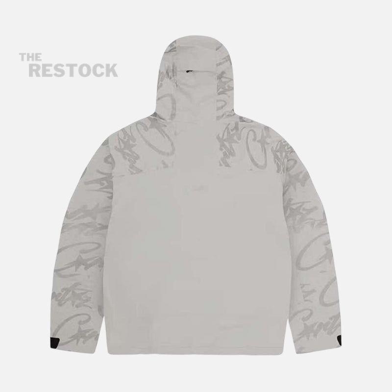 Corteiz RTW Elitework Waterproof Shell Jacket - Platinum