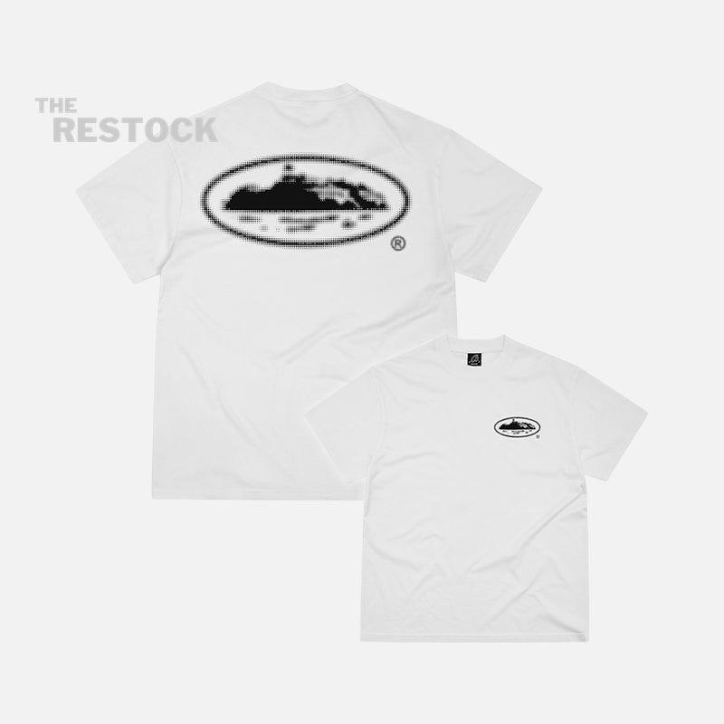 Corteiz RTW Halftone Island T-Shirt - White / Black