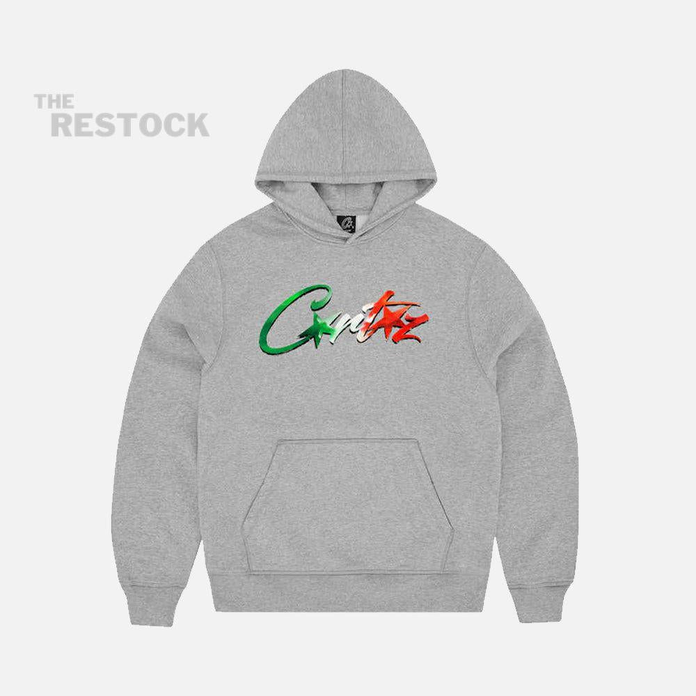 Corteiz RTW Allstarz Italia Hoodie - Heather Grey