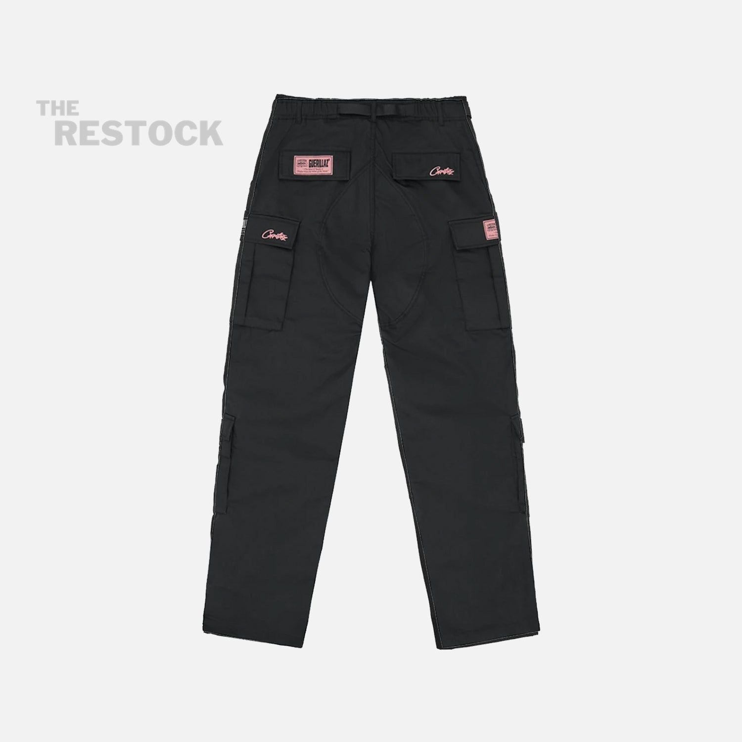 Corteiz RTW Guerillaz Alcatraz Cargo Trouser - Black / Pink