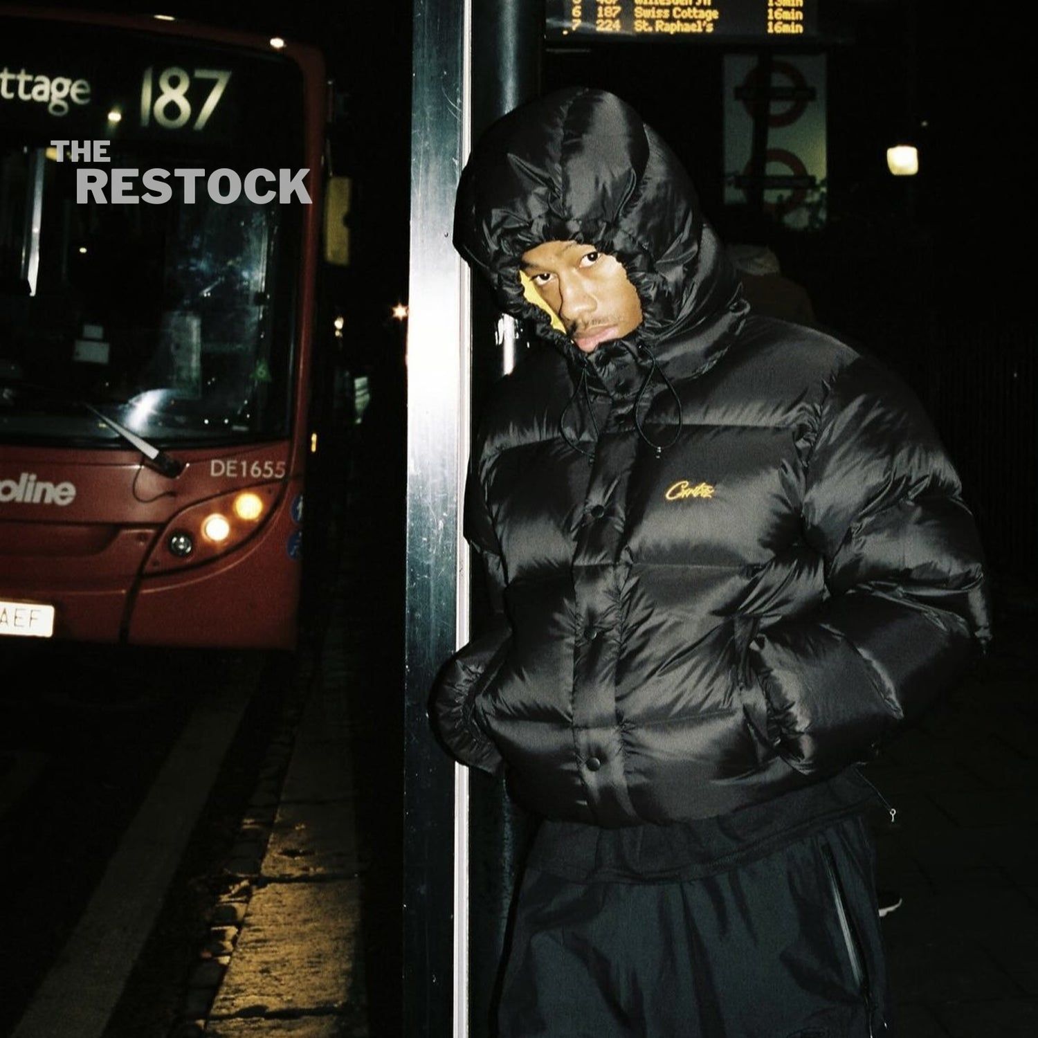 Corteiz RTW Bolo V2 Puffer Jacket - Black