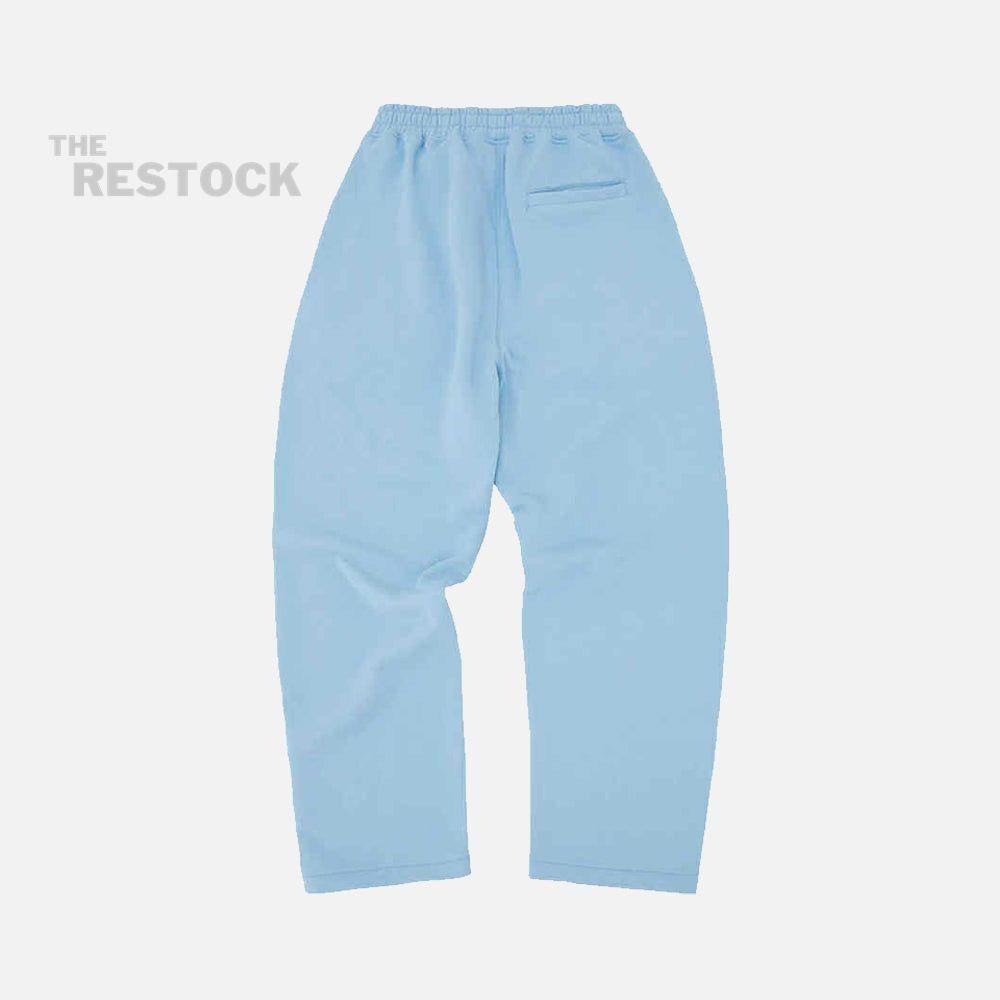 Corteiz RTW Island Puff Print Open Hem Pant - Baby Blue