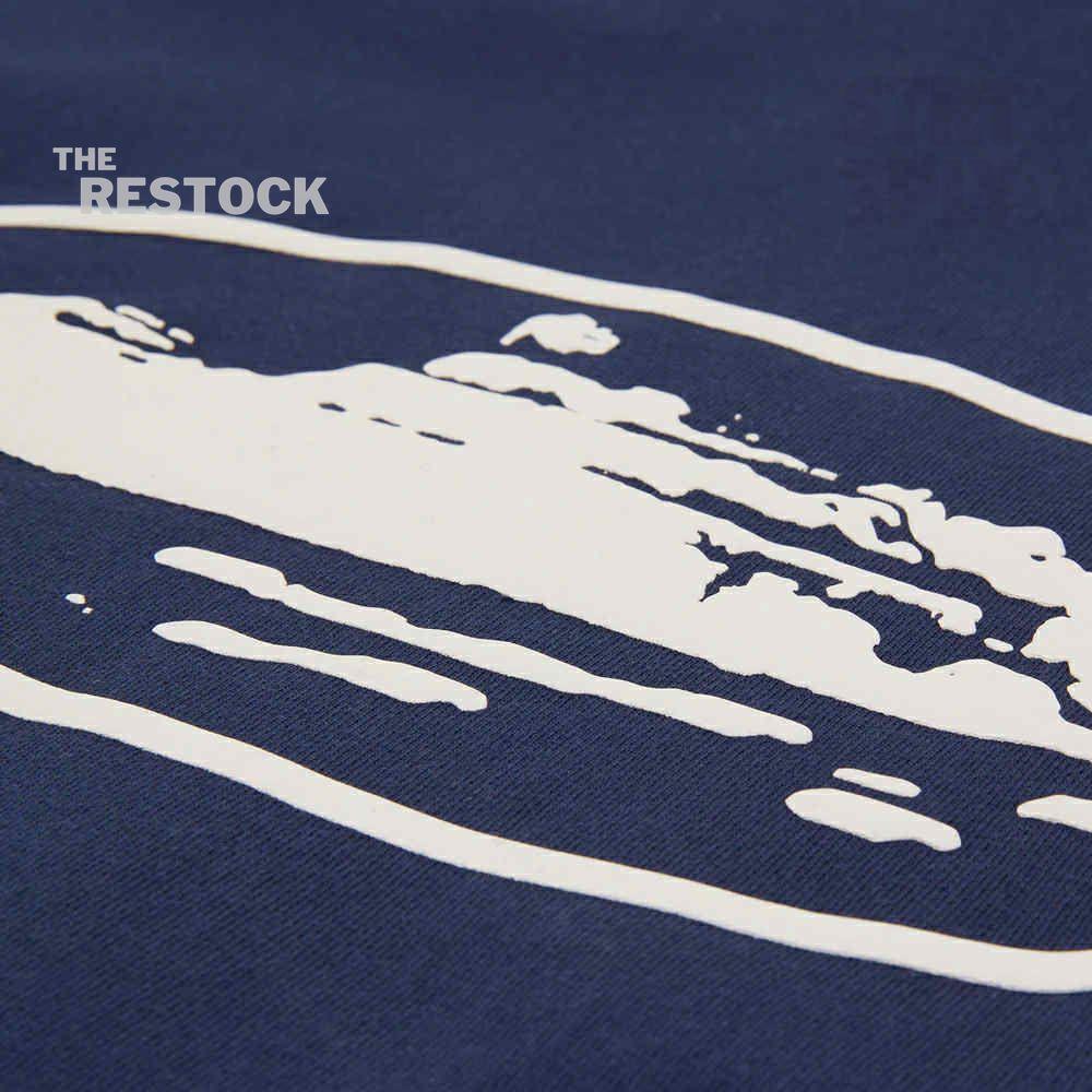 Corteiz RTW Island Puff Print Zip Hoodie - Navy