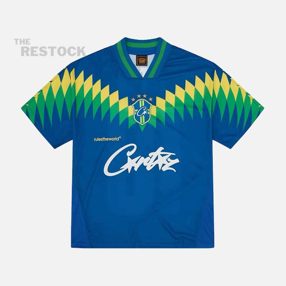 Corteiz RTW Club America Brasil Jersey - Blue