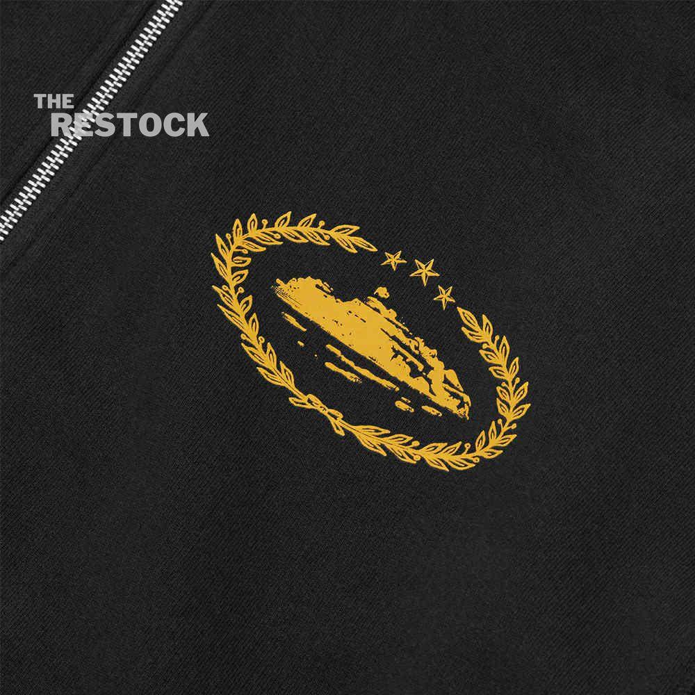 Corteiz RTW Superior Royale Zip Hoodie - Black / Yellow