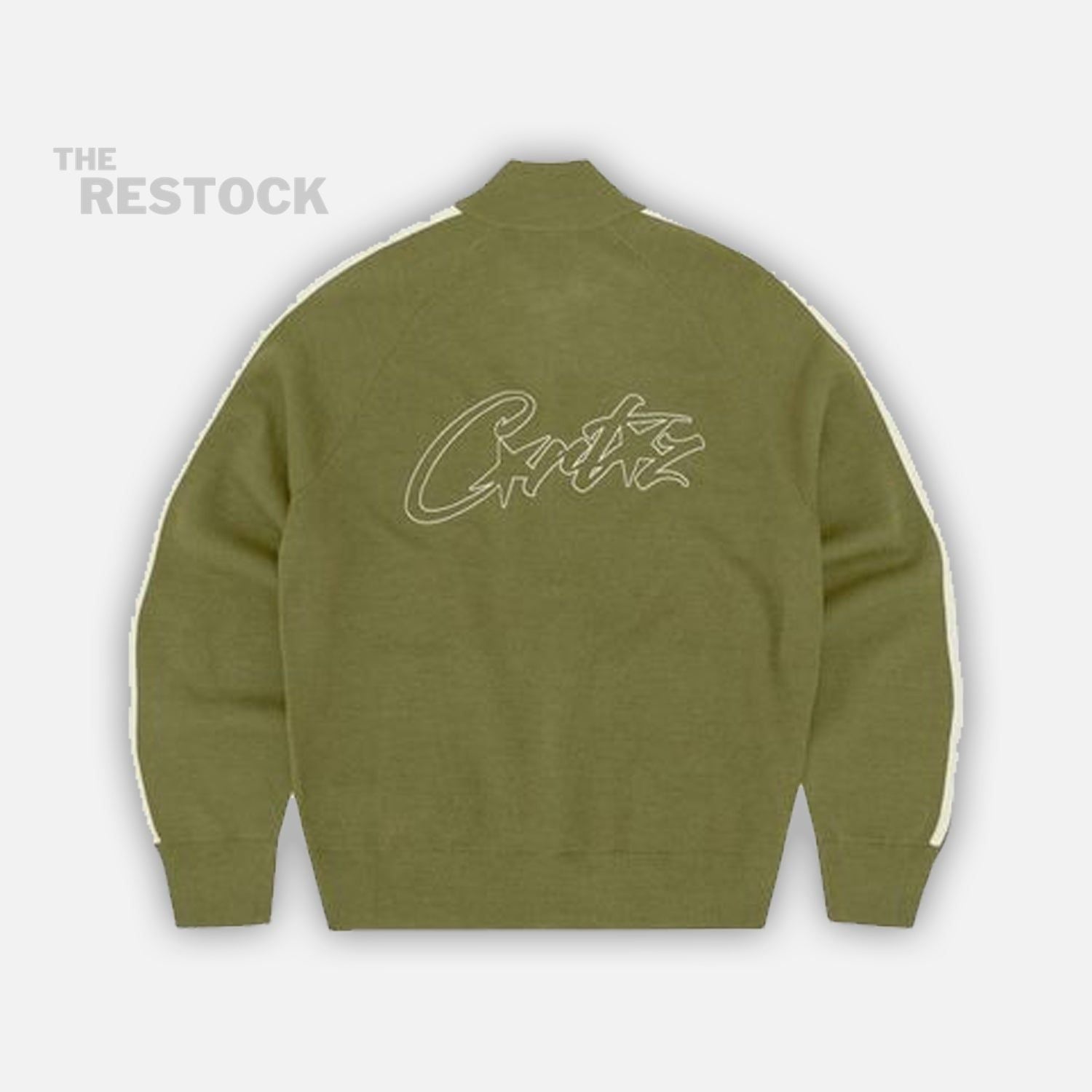 Preloved Corteiz RTW VVS Knit Zip Up Fleece - Olive