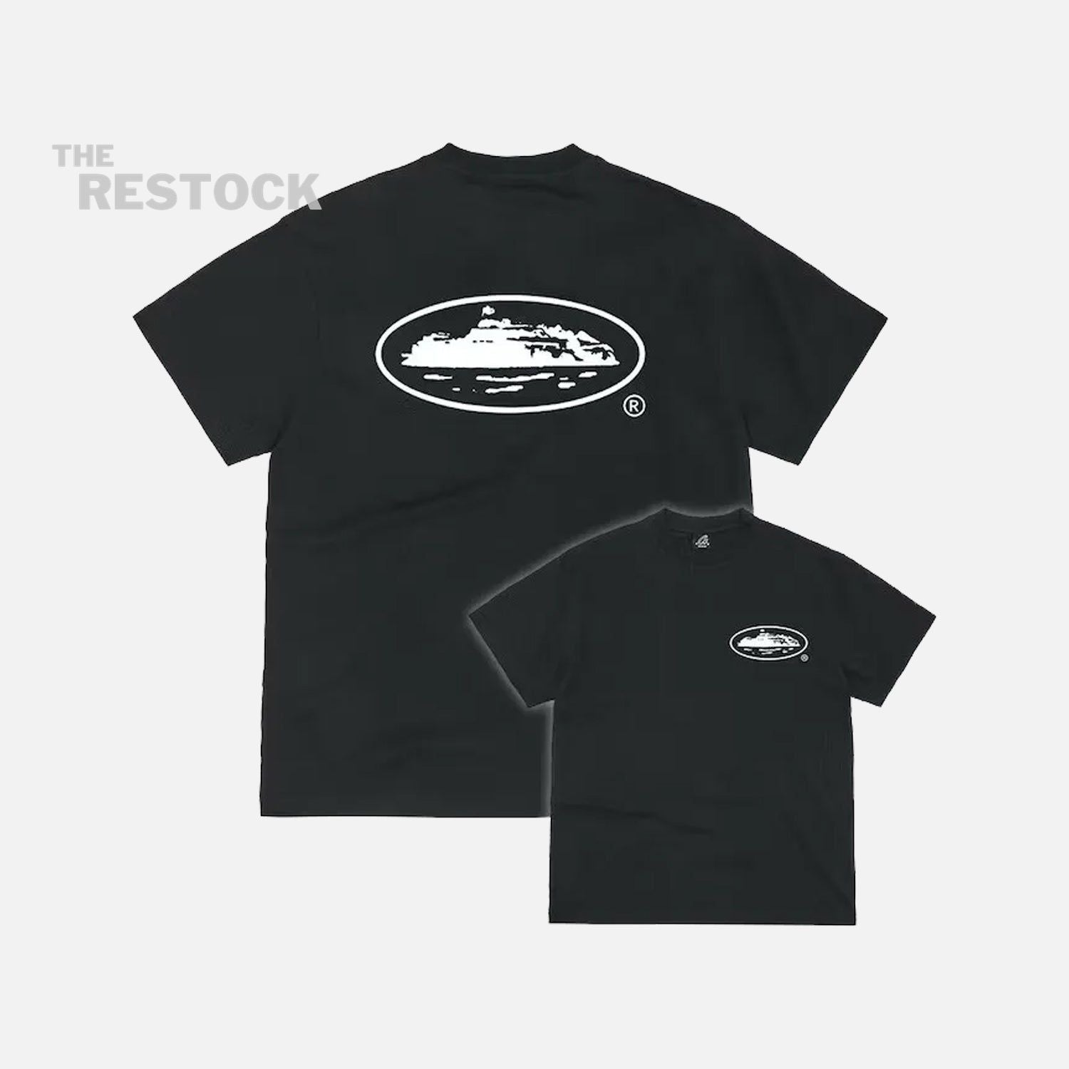 Corteiz RTW OG Island T-Shirt - Black / White