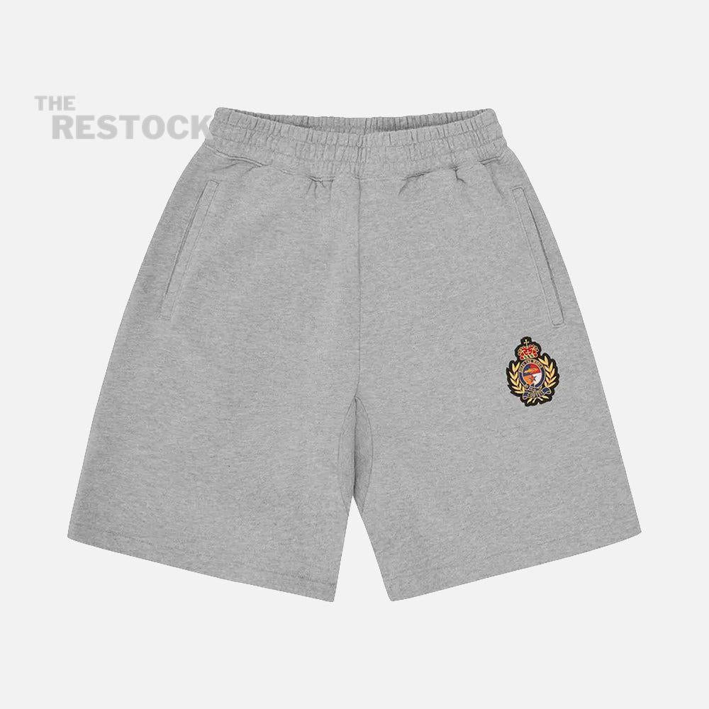 Corteiz RTW Royale Crest Shorts - Heather Grey