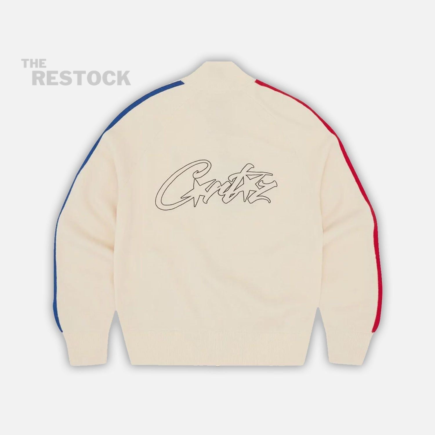 Preloved Corteiz RTW Knit Zip Up Fleece - Cream