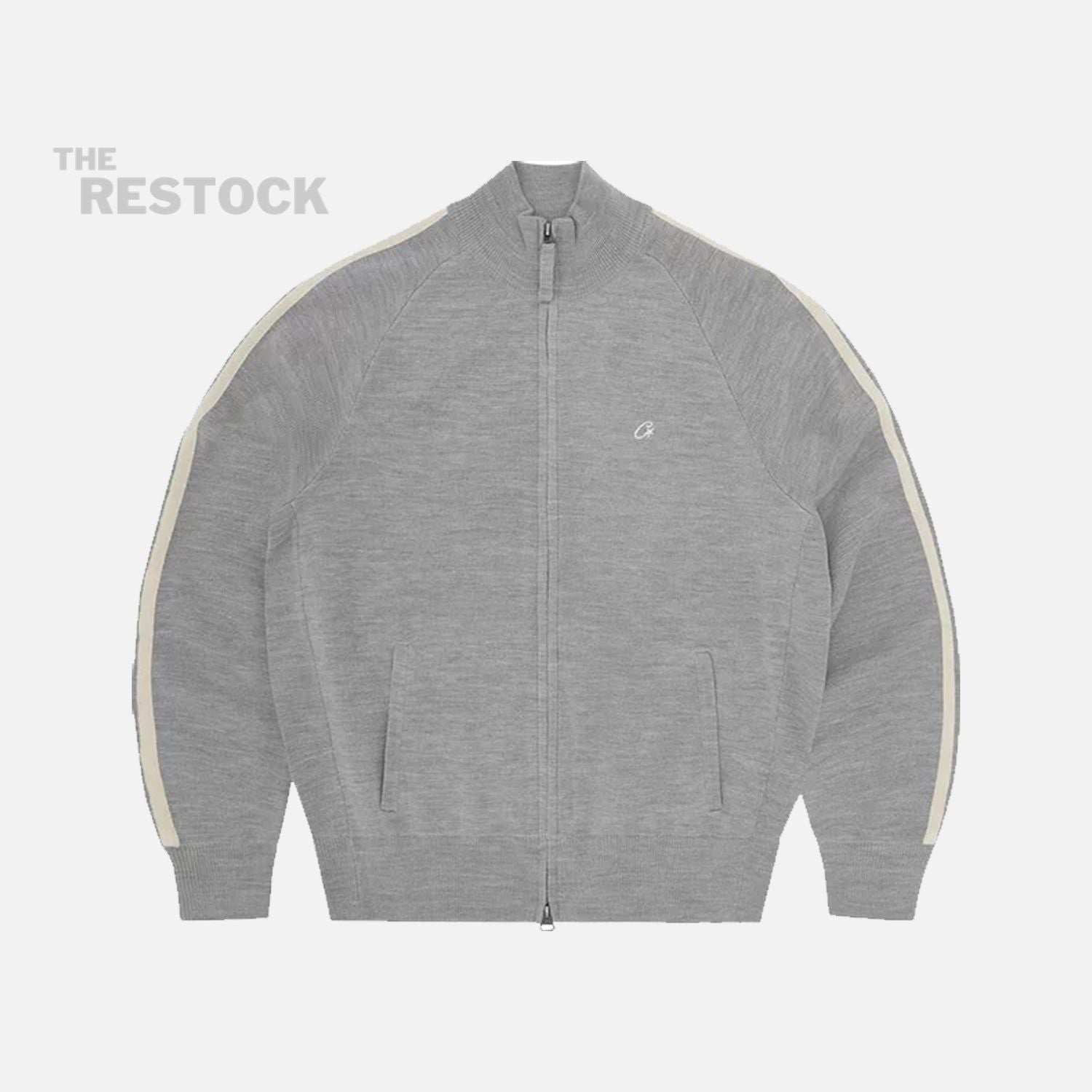 Corteiz RTW VVS Knit Zip Up Fleece - Grey