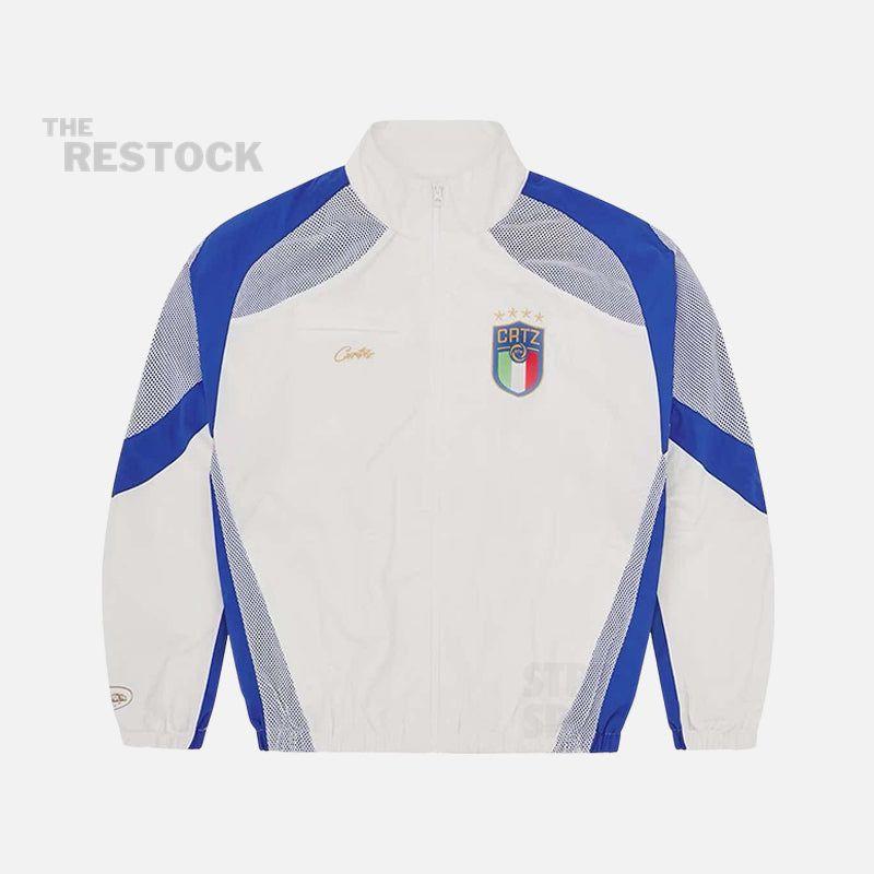 Corteiz RTW Italia Olympic Shuku Jacket - White / Blue