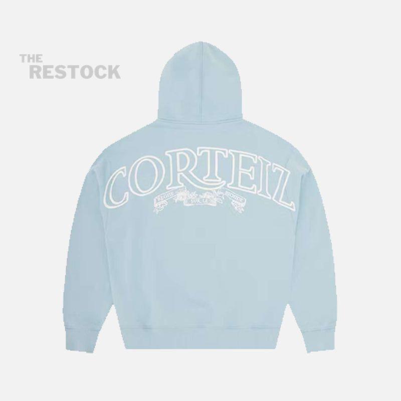 Corteiz RTW Superior Royale Zip Hoodie - Baby Blue