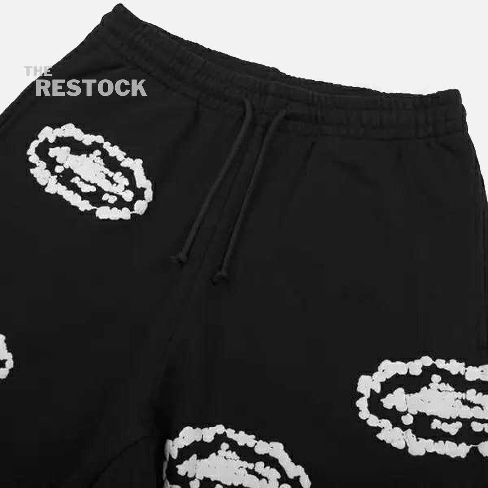 Denim Tears x Corteiz RTW Cotton Wreath Sweatpants - Black