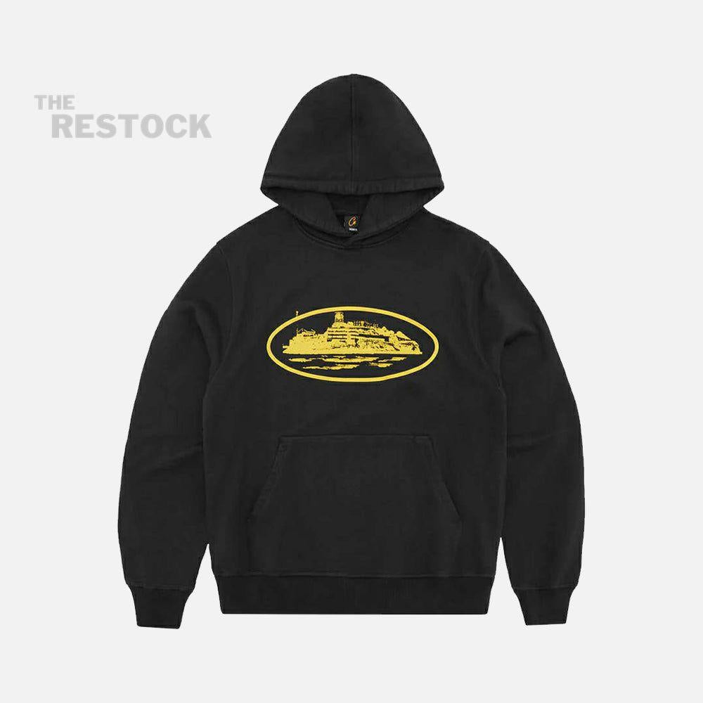 Corteiz RTW Alcatraz V2 Hoodie - Black / Yellow