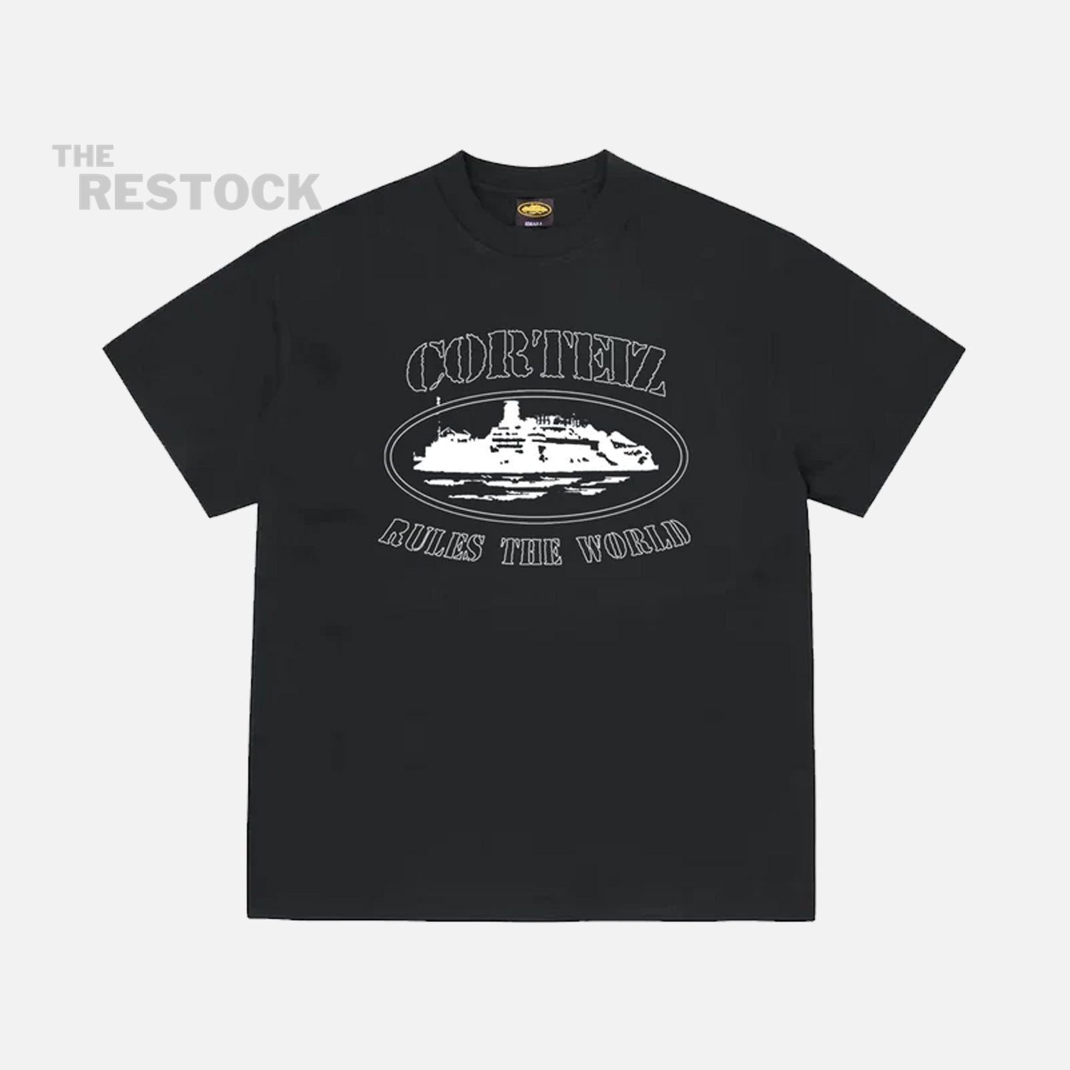 Corteiz RTW Alcatraz T-Shirt - Black / White