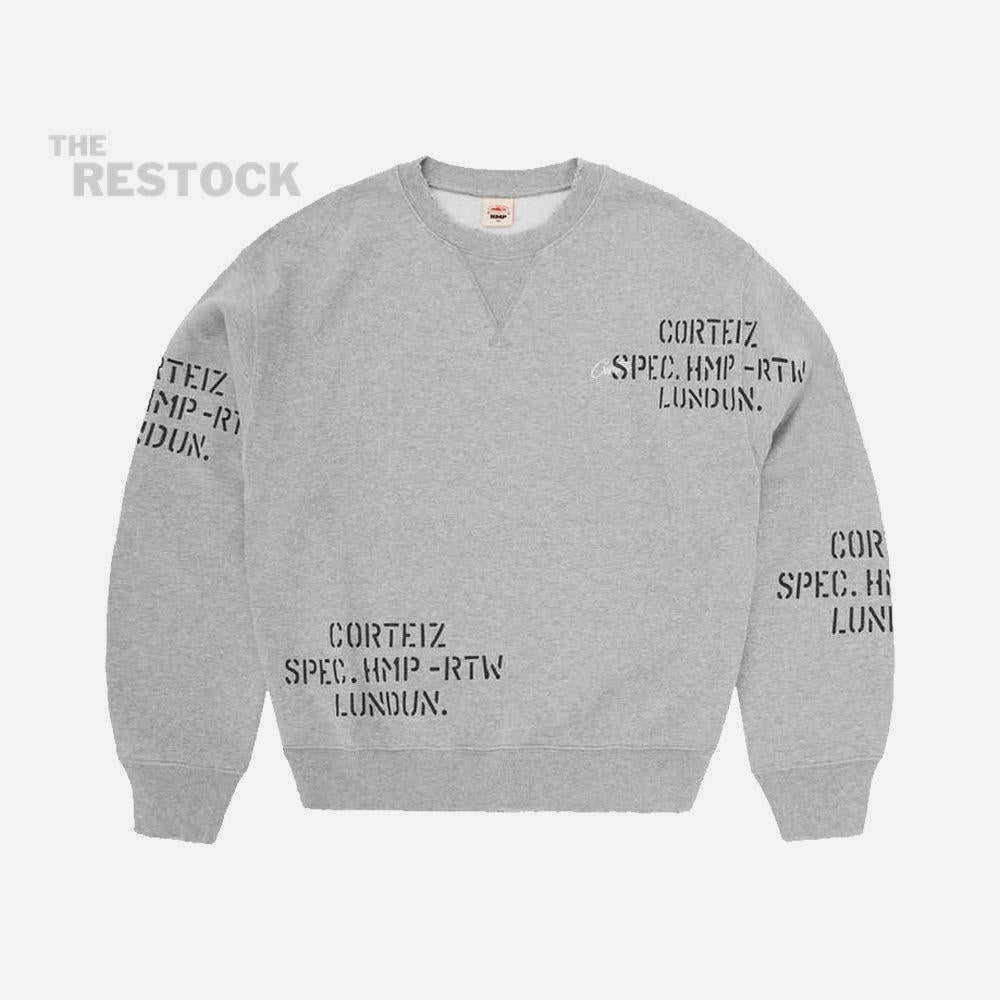 Corteiz RTW HMP Stencil Sweater - Light Heather