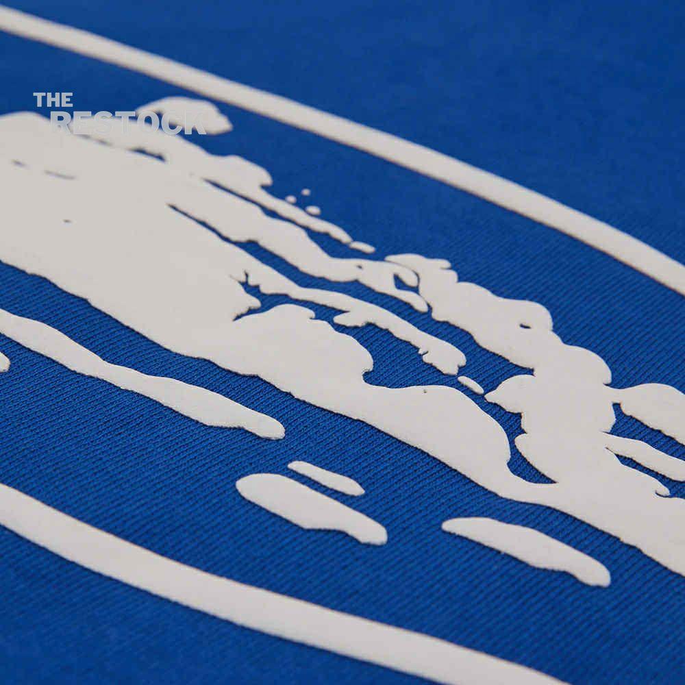 Corteiz RTW Island Puff Print Zip Hoodie - Royal Blue