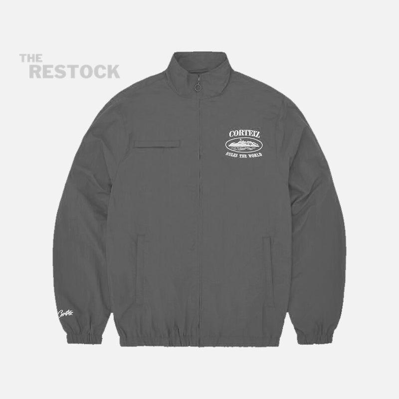 Corteiz RTW Shukushuku Jacket - Titanium Grey / White