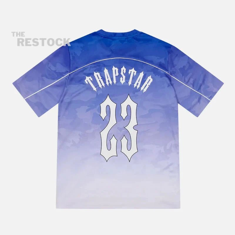 Trapstar Irongate Monogram Football Jersey - Blue Camo