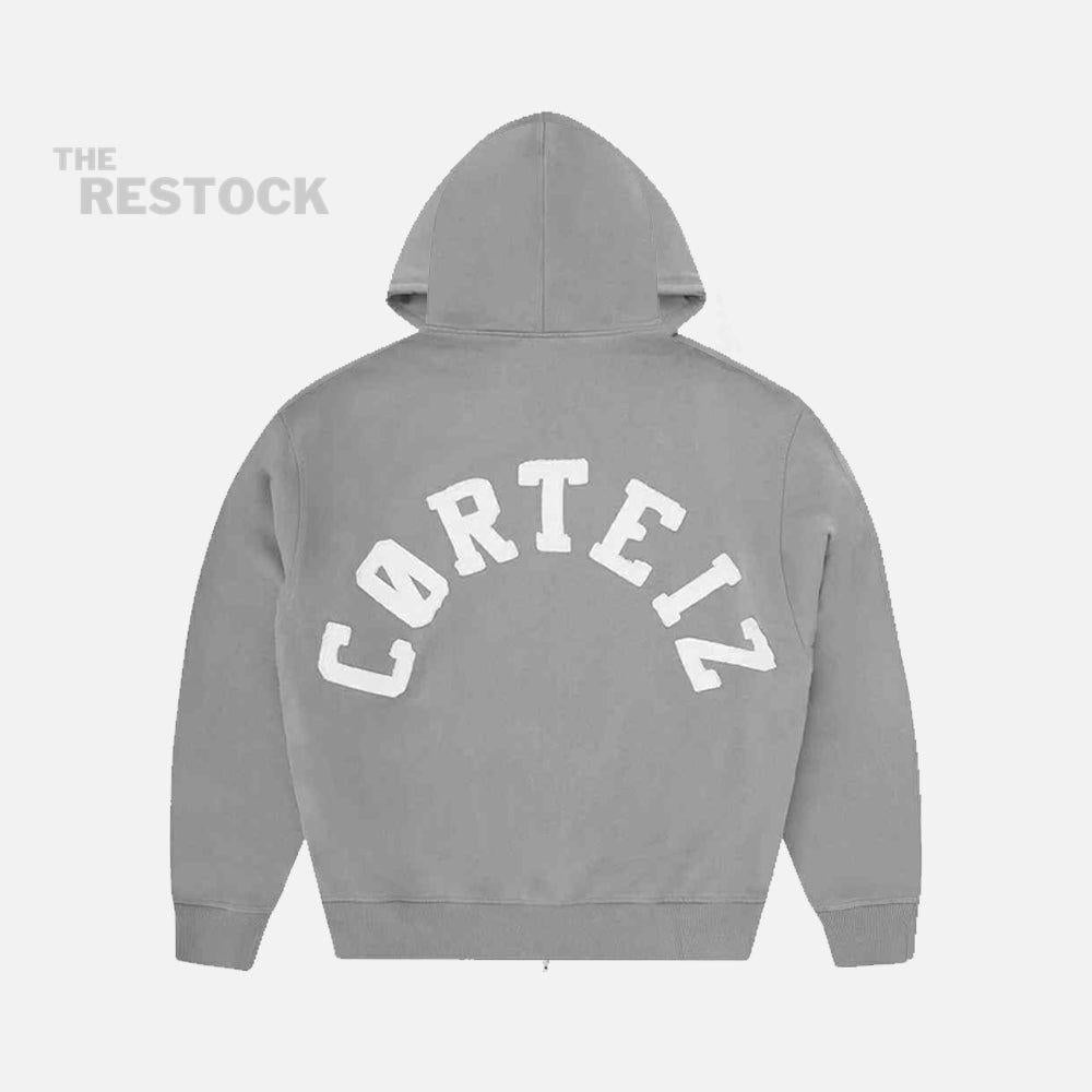 CORTEIZ RTW COLLY ARCH ZIP HOODIE - PEWTER GREY